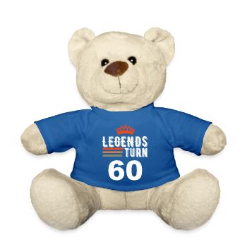 Les légendes ont 60 ans, 60 ans - Nounours - bleu roi - Devant