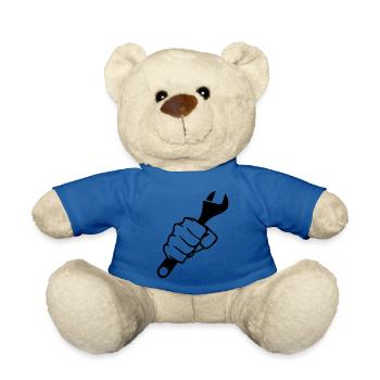 Clé à poing - Nounours - bleu roi - Devant