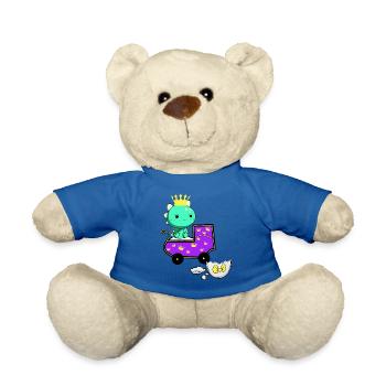 Bébé Dragon Dragon Grossesse Bébé Naissance - Nounours - bleu roi - Devant