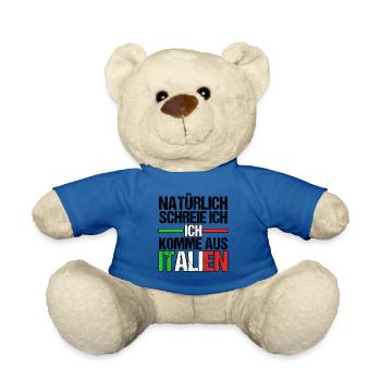 Italy Italian Vaffanculo - Teddy Bear - royal blue - Front