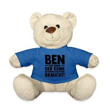 Vorname Ben - Teddy - Königsblau - Vorne