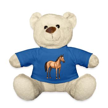 Cheval - Nounours - bleu roi - Devant