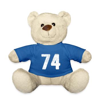 74 number jersey - Teddy Bear - royal blue - Front
