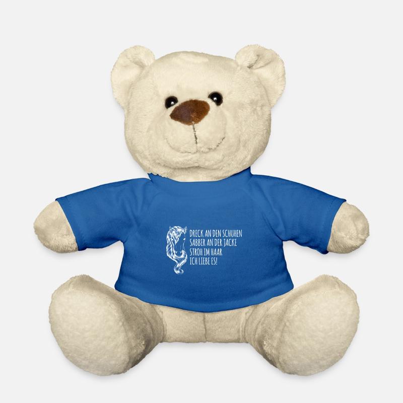 Perfekter turnierreiten Spruch, reiten Geschenk - Teddy - Königsblau