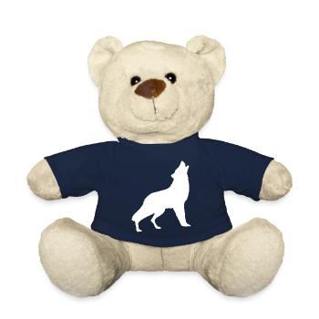 Howling Wolf - Teddy Bear - french navy - Front