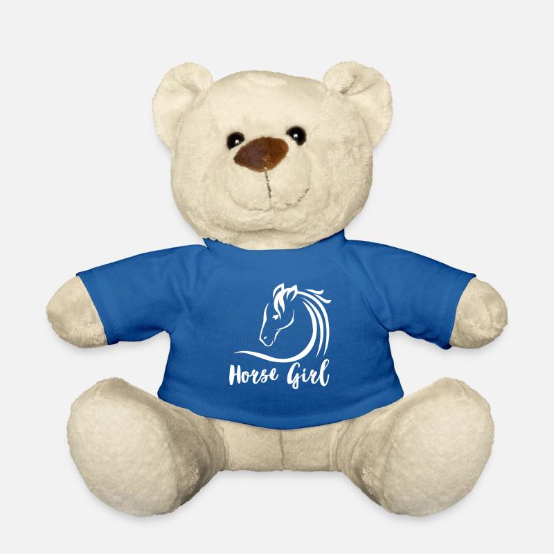 pferde mädchen - Teddy - Königsblau
