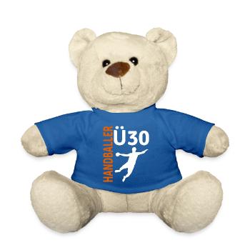 30 geburtstag geschenk handball ü30 Kreisläufer - Teddy - Königsblau - Vorne