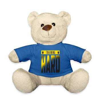 Training Fitness Gym Sport Motivation Train - Teddy Bear - royal blue - Front