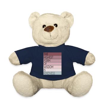 Forme de sagesse inspirante de gentillesse - Nounours - bleu marine - Devant