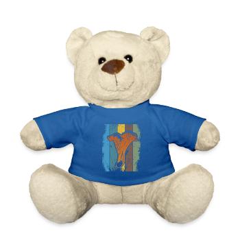 Pfifferling Pilzsammler von Schwammerl - Teddy - Königsblau - Vorne