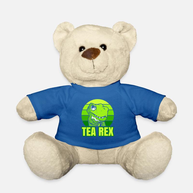 Cute Funny Pun TeaRex - Teddy - Königsblau