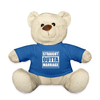 Funny Straight Outta Marriage - Teddy - Königsblau - Vorne