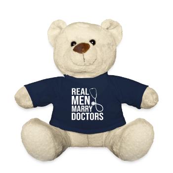 Ehefrau Mutter Doktor Promotion Akademiker Spaß - Teddy - French Navy - Vorne