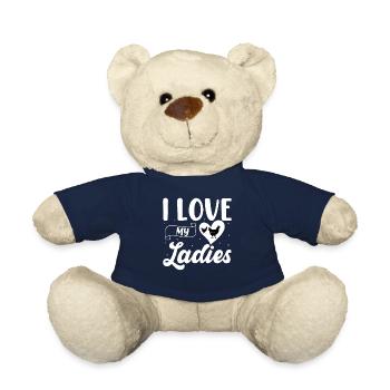 Witziger Spruch Hühnerbesitzer Hühnerzüchter - Teddy - French Navy - Vorne