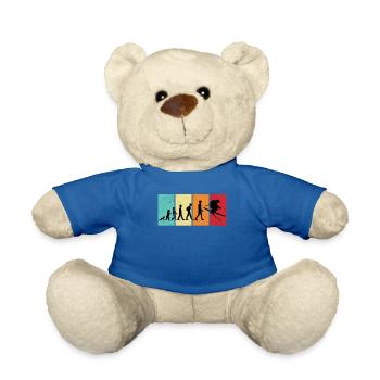 Skispringer Skispringen Wintersport Extremsport - Teddy - Königsblau - Vorne