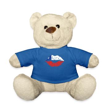 Chili Drapeau Amérique du Sud Drapeau chilien Vintage - Nounours - bleu roi - Devant