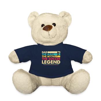 Father Football Dad Football Player - Teddy Bear - french navy - Front