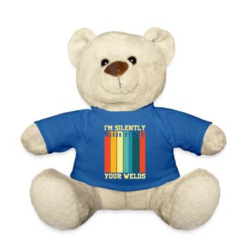Welder Profession Heat Steel Gas TIG MAG Welding - Teddy Bear - royal blue - Front