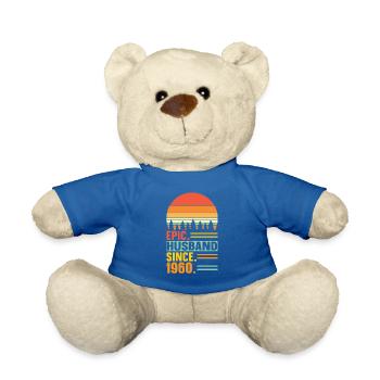 Meilleur mari depuis 1960 - Cadeau d’anniversaire - Nounours - bleu roi - Devant