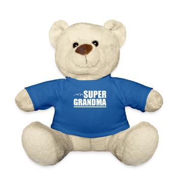 Grandma Pensioner Grandma Grandson Granddaughter Grandma - Teddy Bear - royal blue - Front