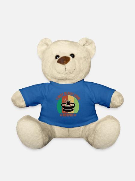 Chinesisches Fondue Feuertopf Hotpot - Teddy - Königsblau