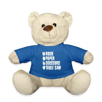 Carpenter Carpenter Wood Craft Tool Building - Teddy Bear - royal blue - Front