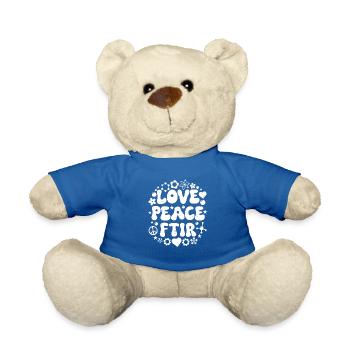 Fourier Spectroscopy FTIR Love Vintage - Teddy Bear - royal blue - Front