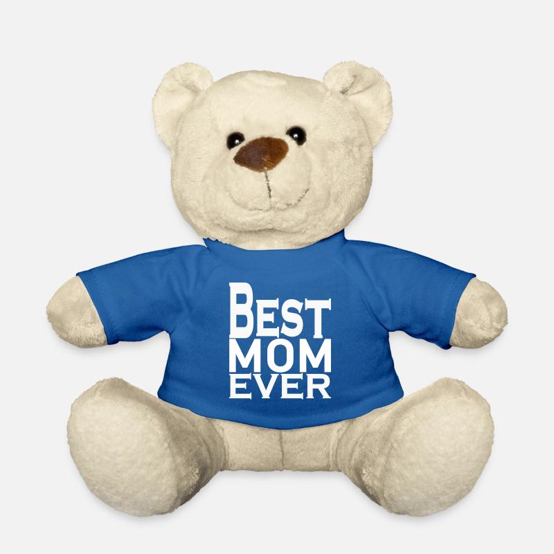 BEST MOM EVER - Teddy Bear - royal blue