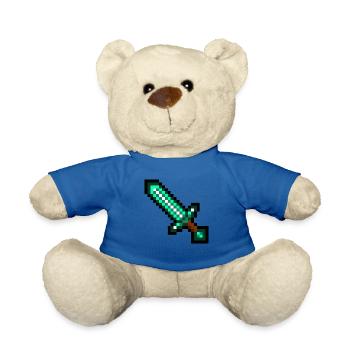 Pixel Schwert - Teddy - Königsblau - Vorne