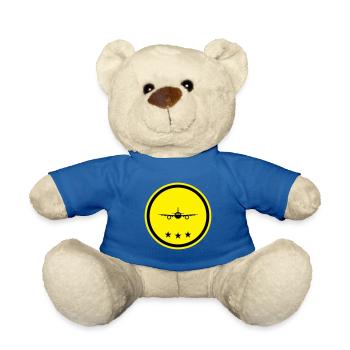 Symbole de l’avion - Nounours - bleu roi - Devant