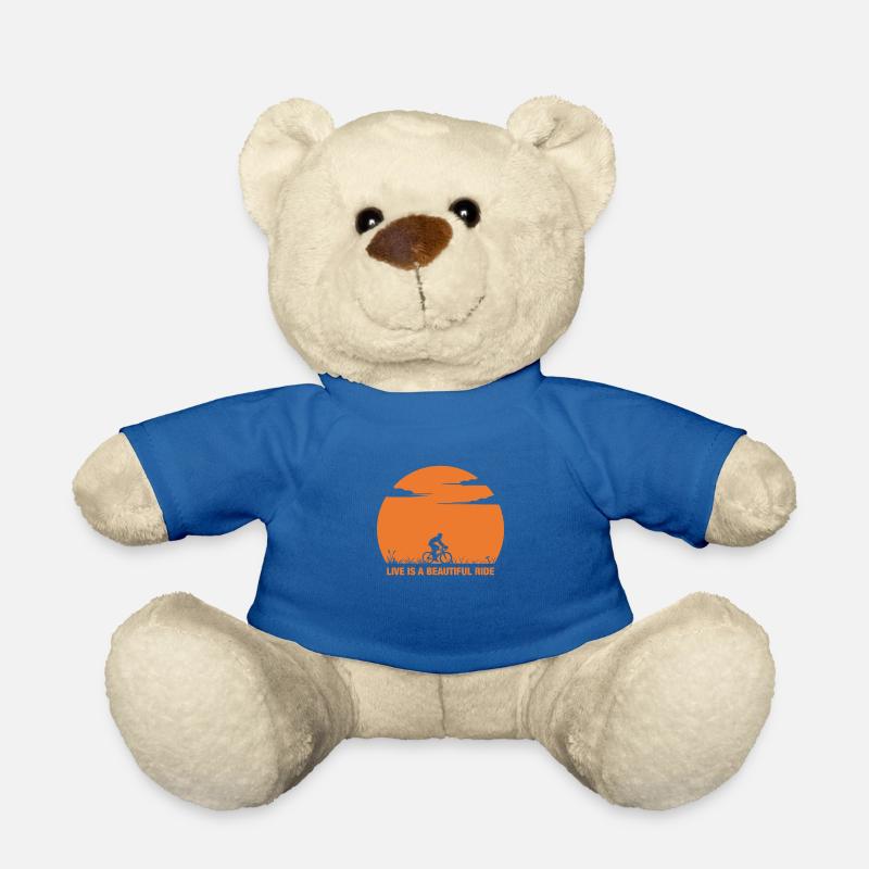 bicycle driving gift gift idea - Teddy Bear - royal blue