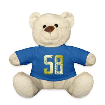 58 number symbol - Teddy Bear - royal blue - Front