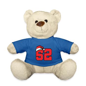 52 Numéro Noël - Nounours - bleu roi - Devant