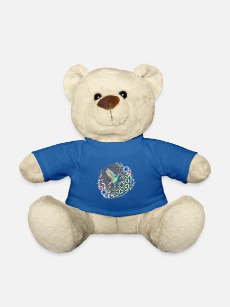 Colibri Oiseau coloré Nature Colibri Fleur Cadeau - Nounours - bleu roi