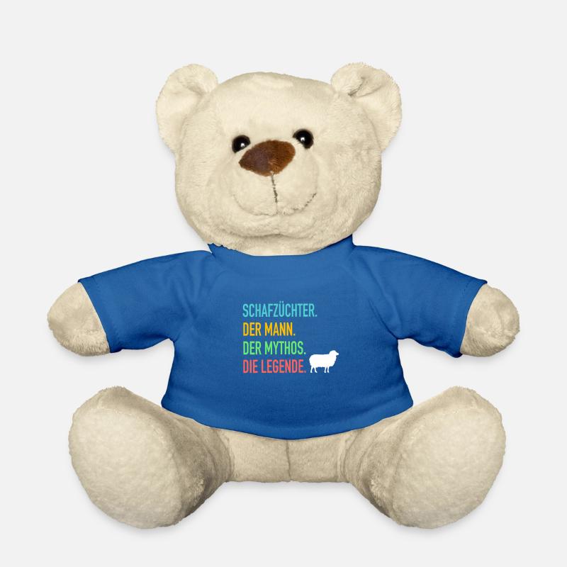 Schaf Schafe Hirte Schäfer Schafbesitzer Geschenk - Teddy - Königsblau