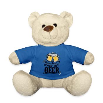 Persuade la bière en disant - Nounours - bleu roi - Devant