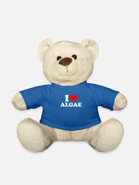 I love algae, algae diatom - Teddy - Königsblau