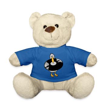 Party Seagull Disque vinyle - Nounours - bleu roi - Devant