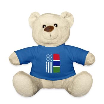 Gambian american flag, Gambia - Teddy - Königsblau - Vorne