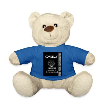 Nom de famille Connelly - Nounours - bleu roi - Devant