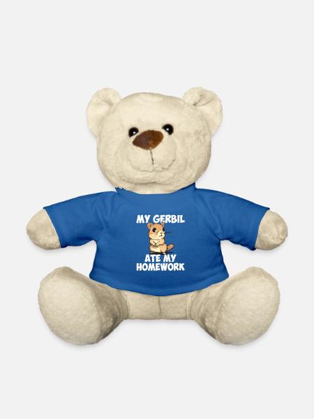 Gerbille a mangé mes devoirs, gerbille - Nounours - bleu roi