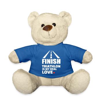 I love triathlon - Teddy Bear - royal blue - Front