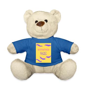 Queremos paz - Nounours - bleu roi - Devant