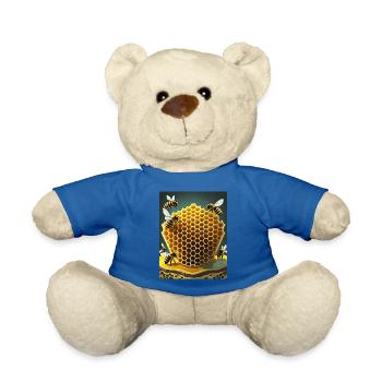 Je suis un apiculteur cool fier design de logo - Nounours - bleu roi - Devant