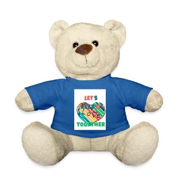 Lasst uns zusammenhalten. Liebe. - Teddy - Königsblau - Vorne