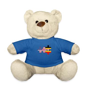 Uganda flag, american ugandan - Teddy - Königsblau - Vorne
