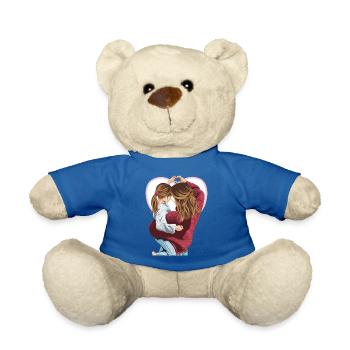 Un seul cœur - Nounours - bleu roi - Devant