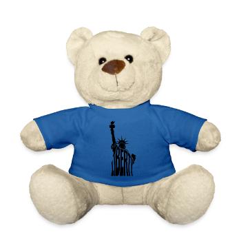 Statue de la Liberté - Cool New York USA Logo - Nounours - bleu roi - Devant