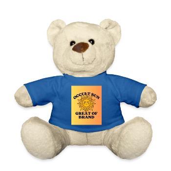 Grande marque du soleil caché - Nounours - bleu roi - Devant