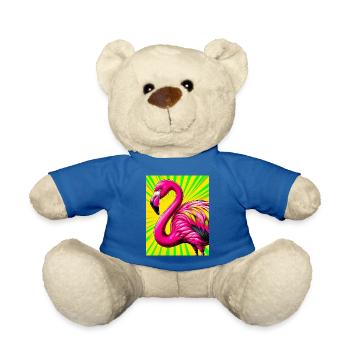 Flamingo - Teddy - Königsblau - Vorne